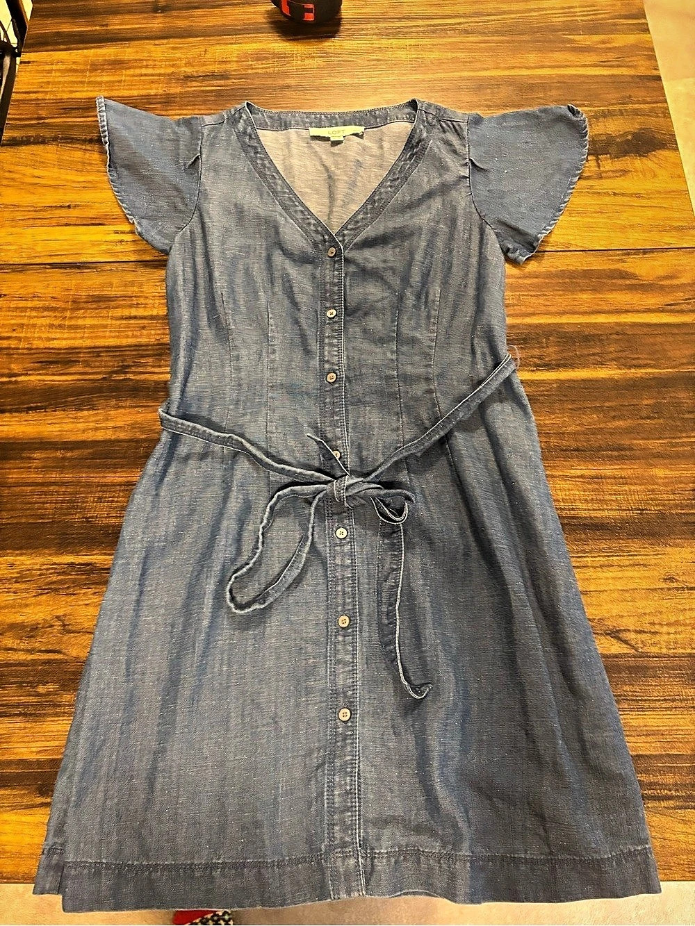 LOFT Denim Mini Dress Size XXS